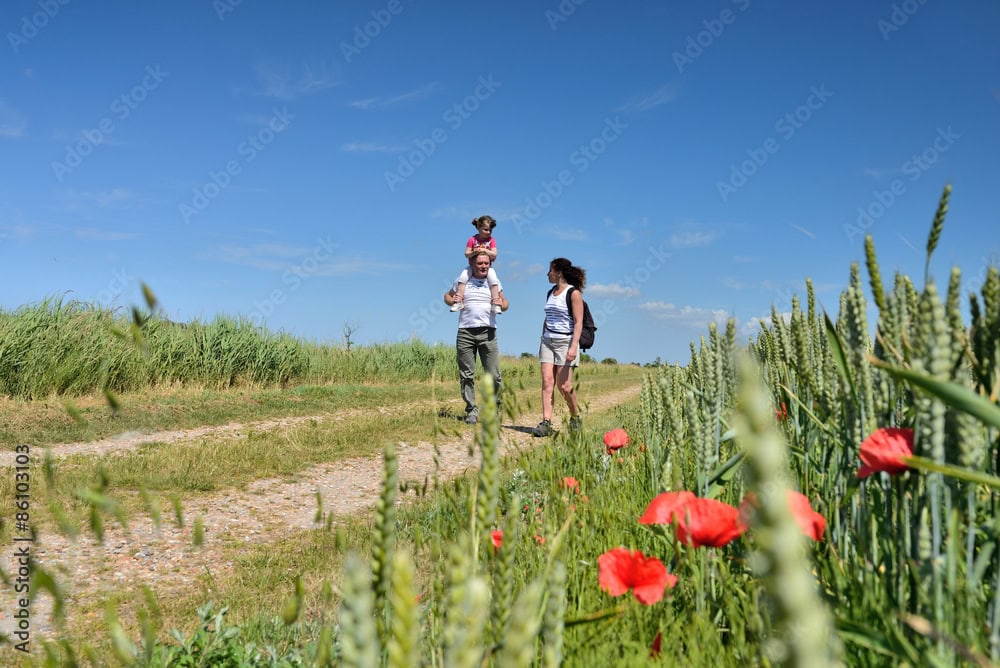 Familie Wandern Fischland Darss