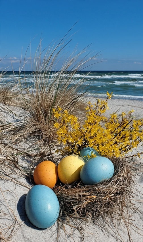 Ostern am Ostseestrand