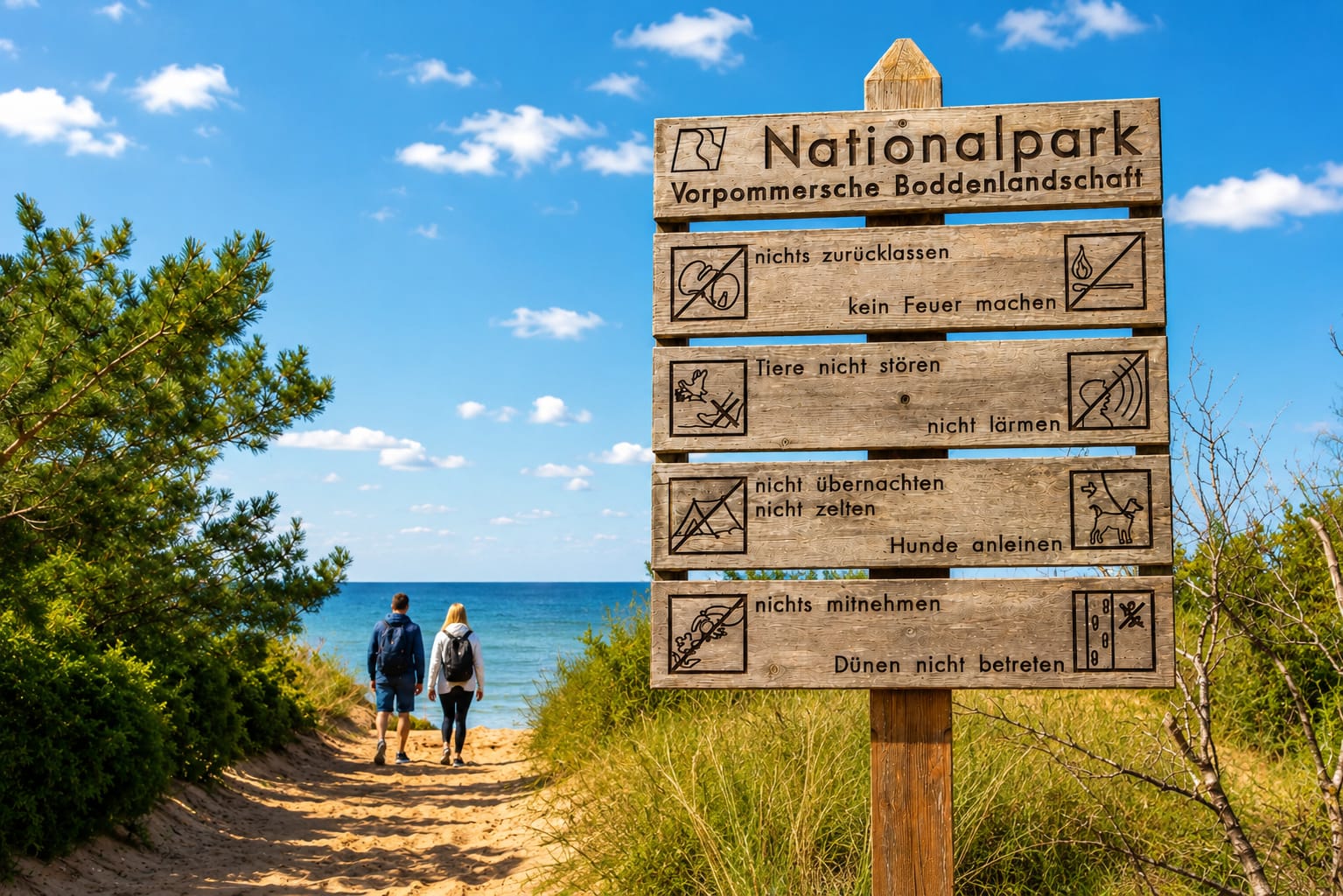 Nationalpark Vorpommersche Boddenlandschaft auf Fischland-Darss