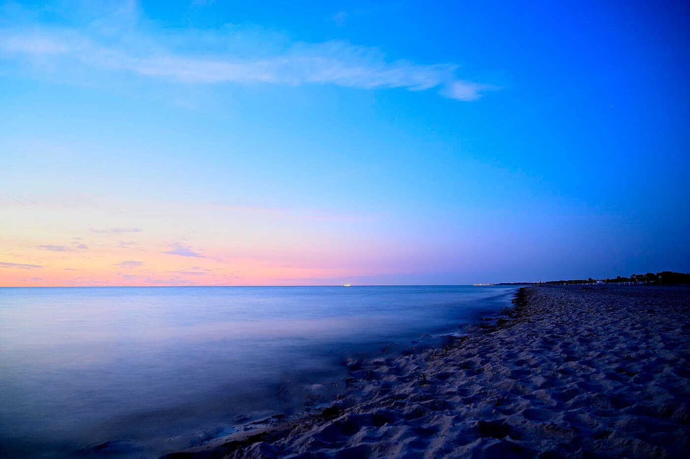Sonnenuntergang über der Ostsee am Weststrand von Fischland-Darß