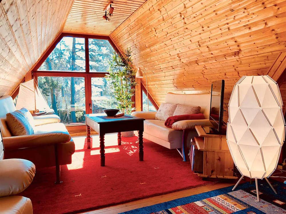 Wohnzimmer Ferienwohnung Strandperle